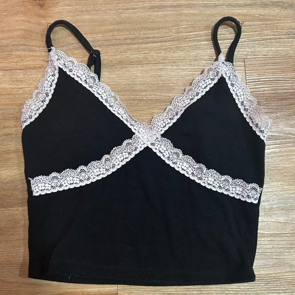 Garage Black Knit Top